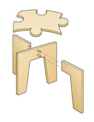 Столик-пазл