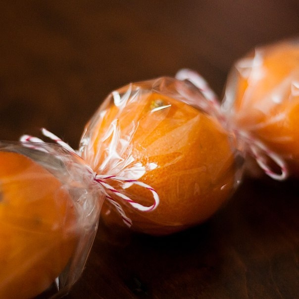 Рождественский венок из мандаринов. Идея подарка