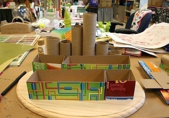 Органайзер из ненужных коробок