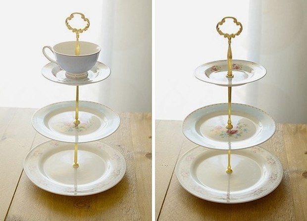 Подставка для капкейков из тарелок своими руками Подставка для капкейков из тарелок своими руками