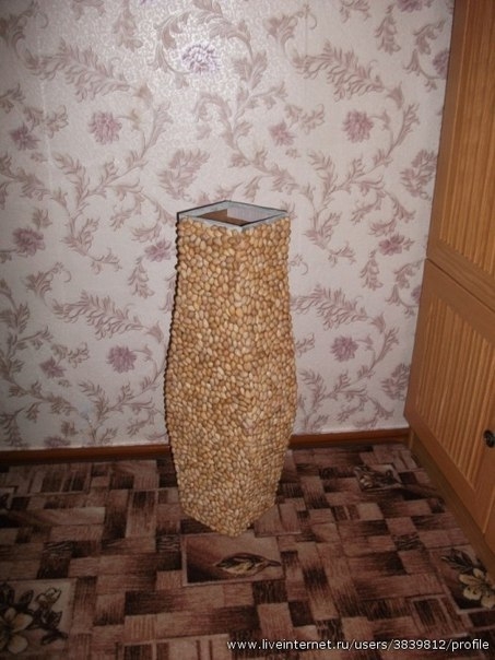 Декоративная напольная ваза своими руками