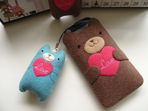 Чехлы из фетра. Идеи. Чехлы из фетра. Идеи.