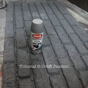 Имитация кирпичной стены при помощи пенопласта