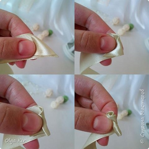 Розочки из лент