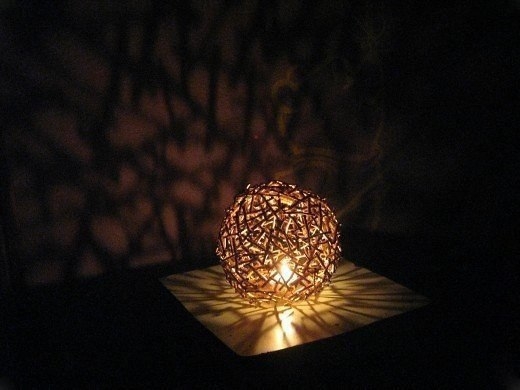 Светильник из веток своими руками: ключ - хороший клей