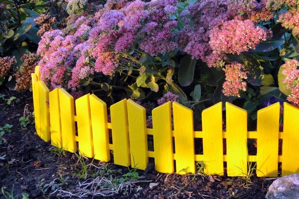 Ограждения для клумб. Идеи.