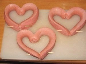 Яичница “Сердце” к завтраку 