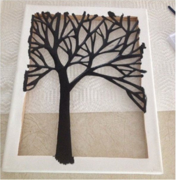 Простое и стильное панно для декора комнаты