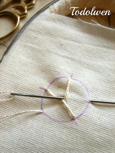 Вышиваем розу. Мастер-класс