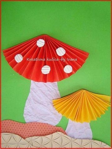 Идеи поделок из бумаги, сложенной гармошкой.