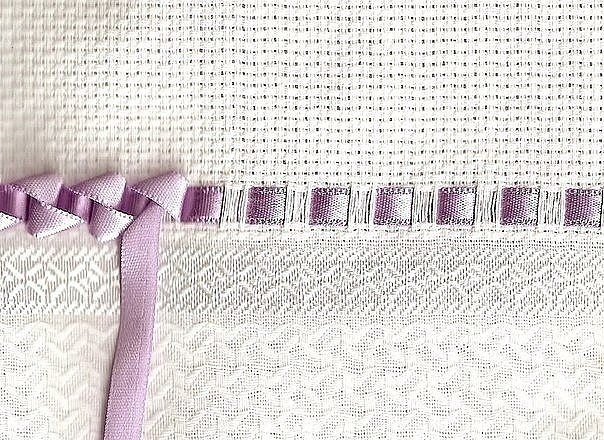 Объемный бордюр из ленточек