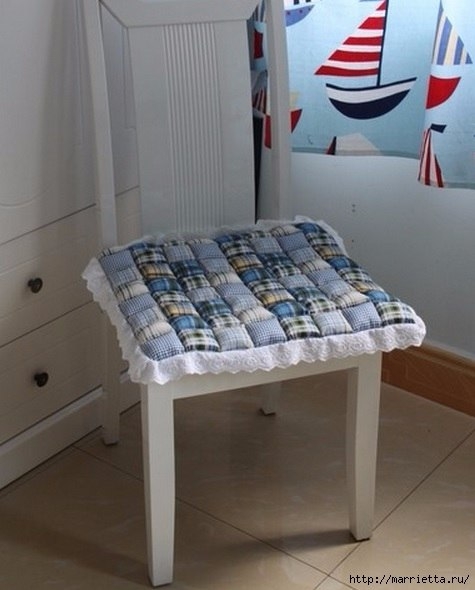 Шьем сами мягкую сидушку для стула. Шьем сами мягкую сидушку для стула.