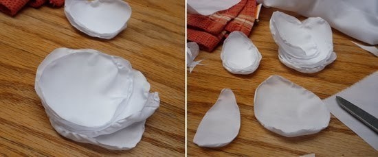 Роза. Цветы из ткани. МК.