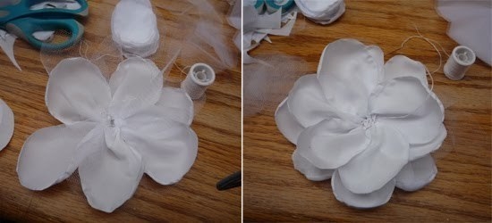 Роза. Цветы из ткани. МК.