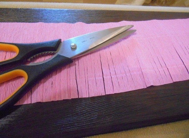 Гиацинт из гофрированной бумаги