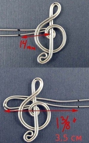 Кафф — скрипичный ключ