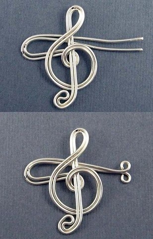 Кафф — скрипичный ключ