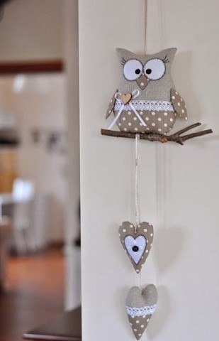 Текстильные совушки