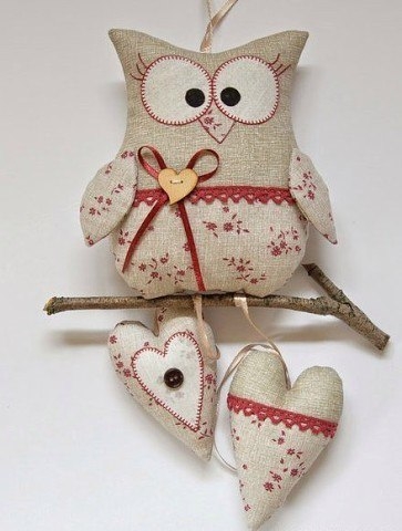 Текстильные совушки