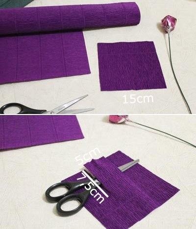 Конфетный букет из крокусов Конфетный букет из крокусов