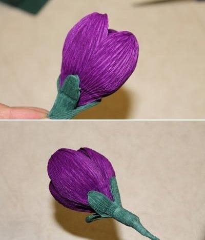 Конфетный букет из крокусов Конфетный букет из крокусов