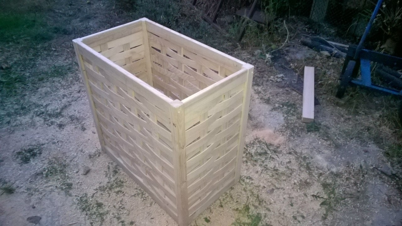 Плетеная корзина для белья Плетеная корзина для белья