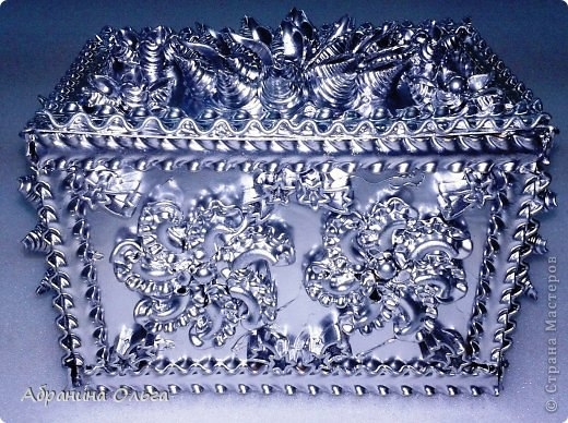 Шкатулка из макарон