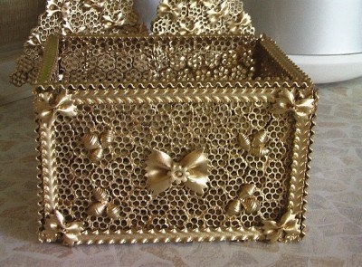 Шкатулка из макарон