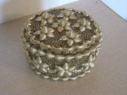 Шкатулка из макарон