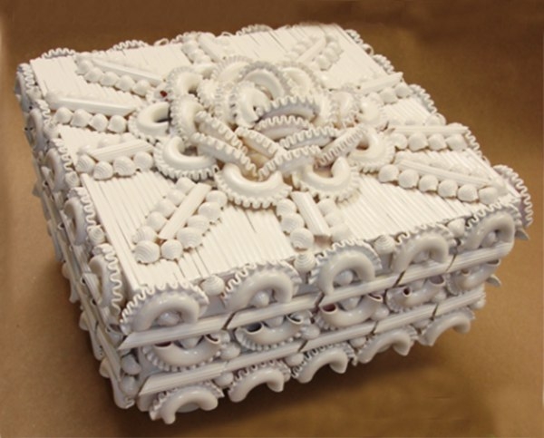 Шкатулка из макарон