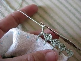 Окантовка крючком салфеток и полотенец