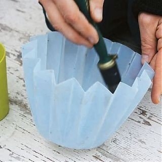 Вазы для цветов своими руками. Из бетона