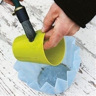 Вазы для цветов своими руками. Из бетона