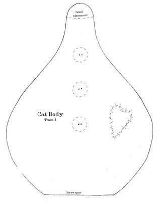 Котик. Мягкая игрушка. Выкройка