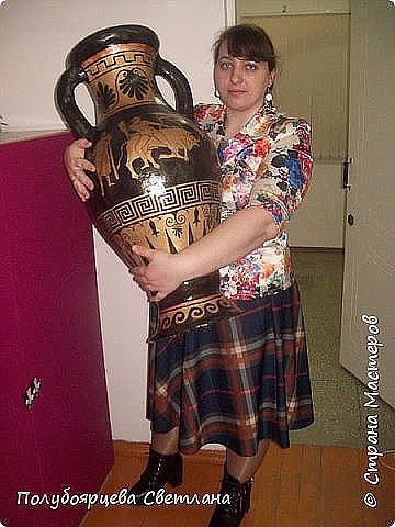 Напольная ваза из картона. Мастер-класс от Полубоярцевой Светланы 