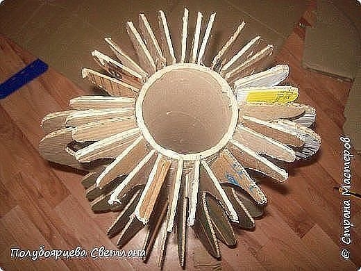 Напольная ваза из картона. Мастер-класс от Полубоярцевой Светланы 