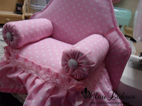 Шьем мягкое кресло для кукол Шьем мягкое кресло для кукол