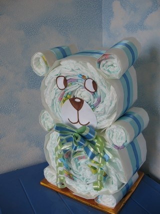 Идея для подарка из подгузников. Идея для подарка из подгузников.