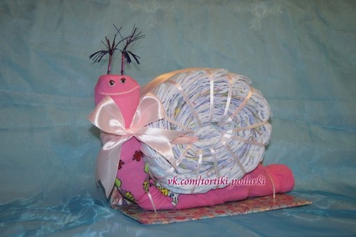 Идея для подарка из подгузников. Идея для подарка из подгузников.