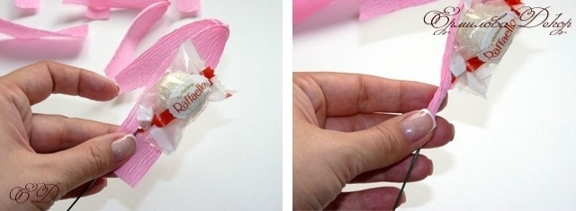 Тюльпаны из гафрированной бумаги