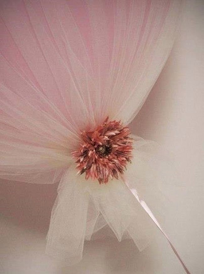 Декорирование воздушных шаров сеткой или органзой