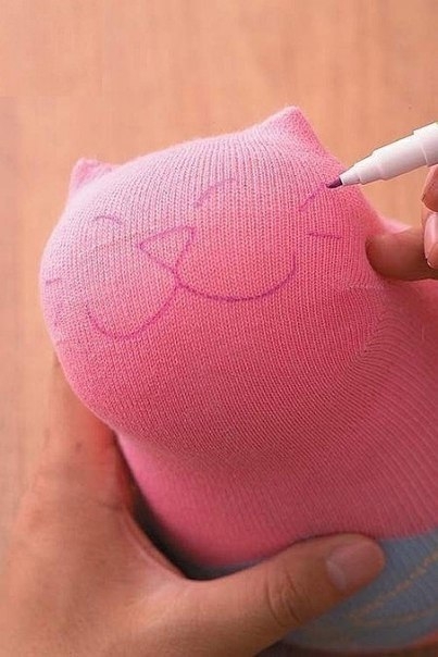 Котик из носочка