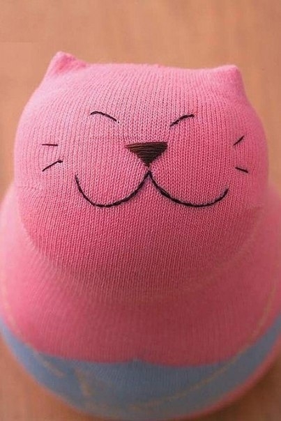 Котик из носочка