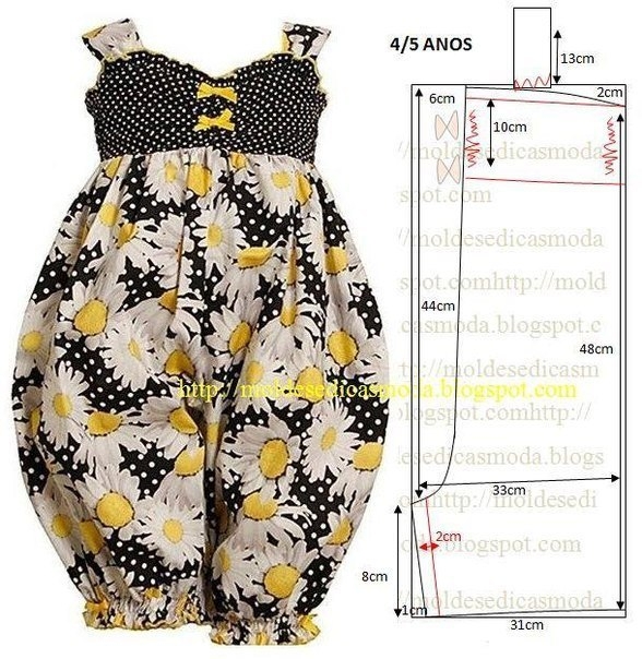 Выкройка одежды для девочки