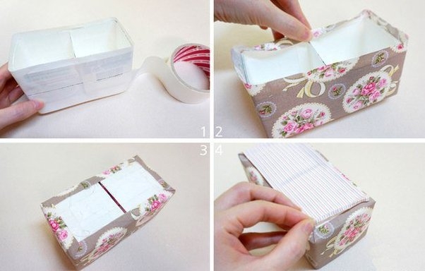 Шкатулка из молочной упаковки Шкатулка из молочной упаковки