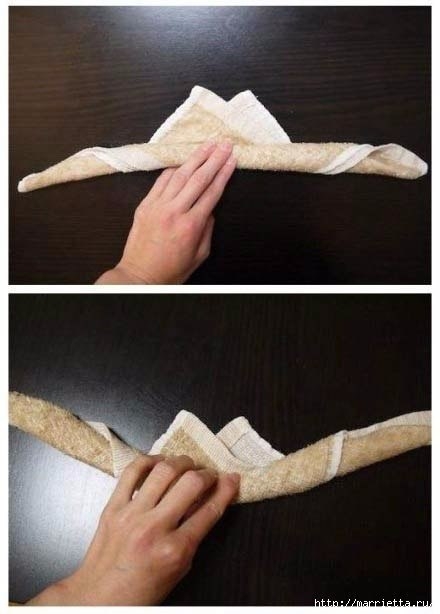 Кролик из полотенца