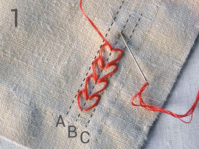 Осваиваем романтичный стежок