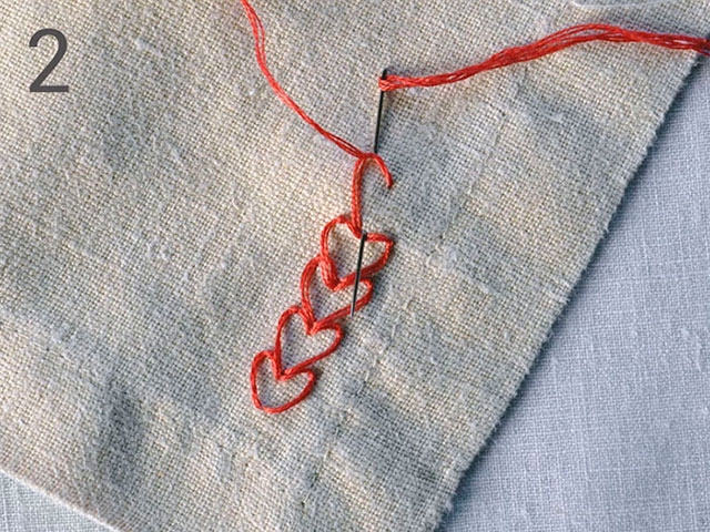 Осваиваем романтичный стежок