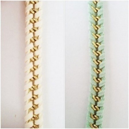 Плетем браслет из замшевого шнурка и цепочки Плетем браслет из замшевого шнурка и цепочки