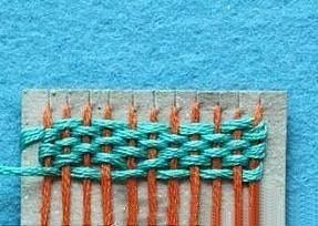 Текстильные циновки при помощи самодельного ткацкого станочка Текстильные циновки при помощи самодельного ткацкого станочка